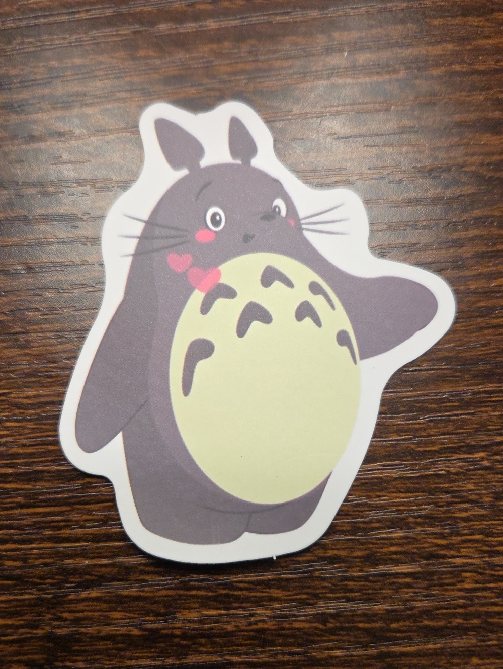 Gray & Cream Cute Character Sticker – Totoro